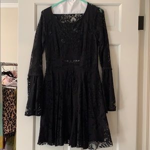 Black lace dress